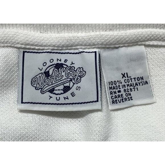 Vintage 1994 World Cup USA Looney Tunes Soccer Futbol Shirt Top Sz XL - Picture 5 of 7